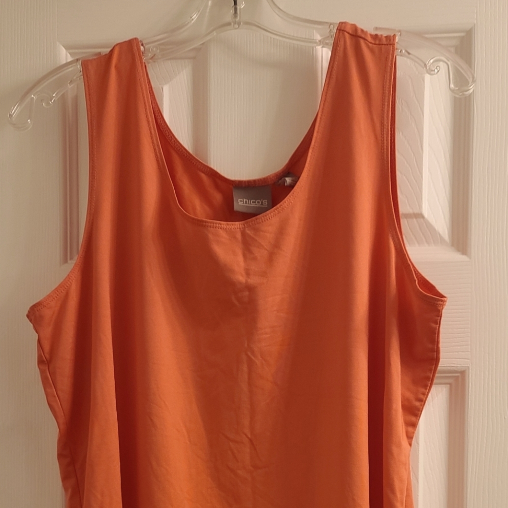 Chico's Coral Tank Shell Size 3 (Large)